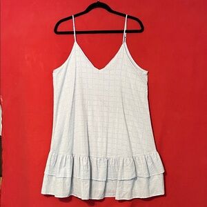 GB Gianni Bini Light Blue eyelet dress